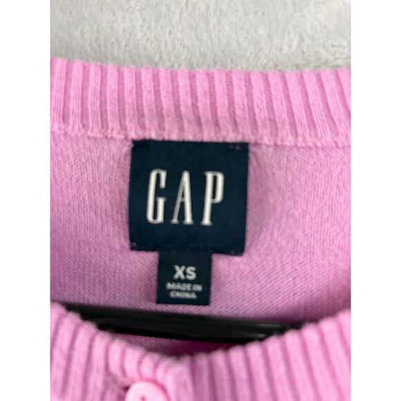 Gap CashSoft Crop Cardigan – Light Sugar Pink – Size XS - Picture 4 of 6